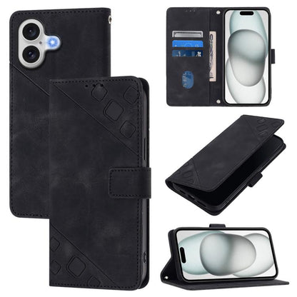Skin-feel Embossed Leather Phone Case, For iPhone 18 Pro / 17 Pro, For iPhone 18 Pro Max / 17 Pro Max, For iPhone 17, For iPhone Air