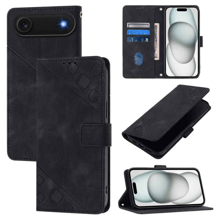 Skin-feel Embossed Leather Phone Case, For iPhone 17 Pro Max, For iPhone 17 Pro, For iPhone 17, For iPhone Air