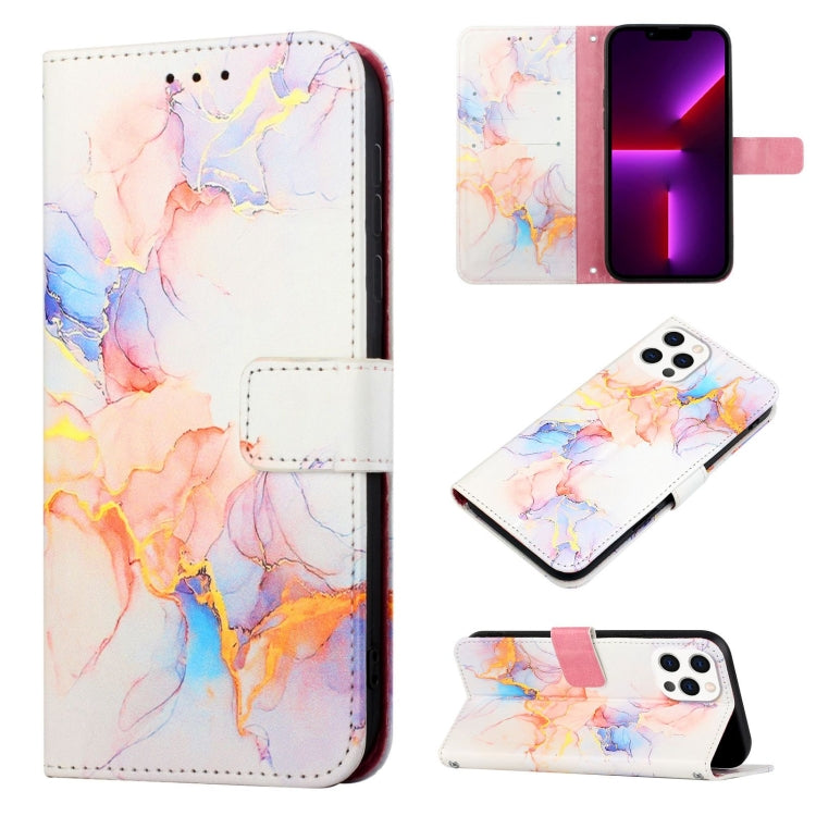 PT003 Marble Pattern Flip Leather Phone Case, For iPhone 16, For iPhone 15 Pro Max, For iPhone 15 Pro, For iPhone 15 Plus