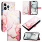 PT003 Marble Pattern Flip Leather Phone Case, For iPhone Air, For iPhone 16 Pro Max, For iPhone 16 Pro, For iPhone 16 Plus