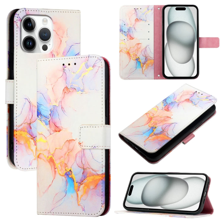 PT003 Marble Pattern Flip Leather Phone Case, For iPhone Air, For iPhone 16 Pro Max, For iPhone 16 Pro, For iPhone 16 Plus