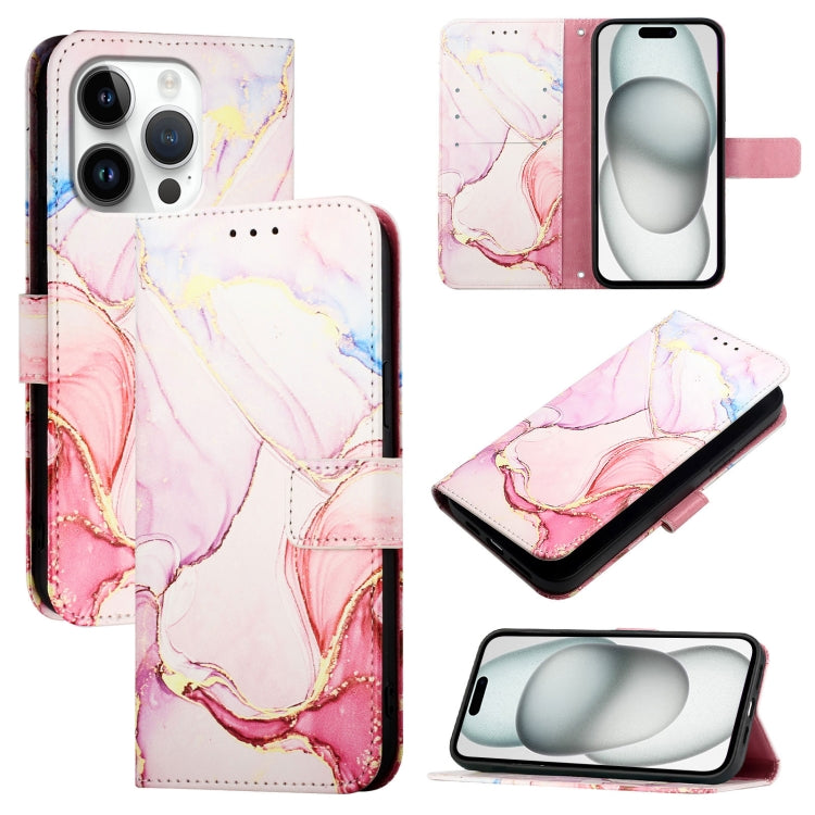 PT003 Marble Pattern Flip Leather Phone Case, For iPhone Air, For iPhone 16 Pro Max, For iPhone 16 Pro, For iPhone 16 Plus