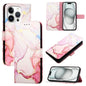 PT003 Marble Pattern Flip Leather Phone Case, For iPhone Air, For iPhone 16 Pro Max, For iPhone 16 Pro, For iPhone 16 Plus