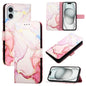 PT003 Marble Pattern Flip Leather Phone Case, For iPhone Air, For iPhone 16 Pro Max, For iPhone 16 Pro, For iPhone 16 Plus