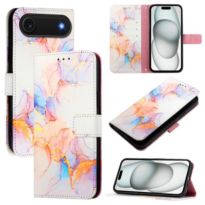 PT003 Marble Pattern Flip Leather Phone Case, For iPhone Air, For iPhone 16 Pro Max, For iPhone 16 Pro, For iPhone 16 Plus
