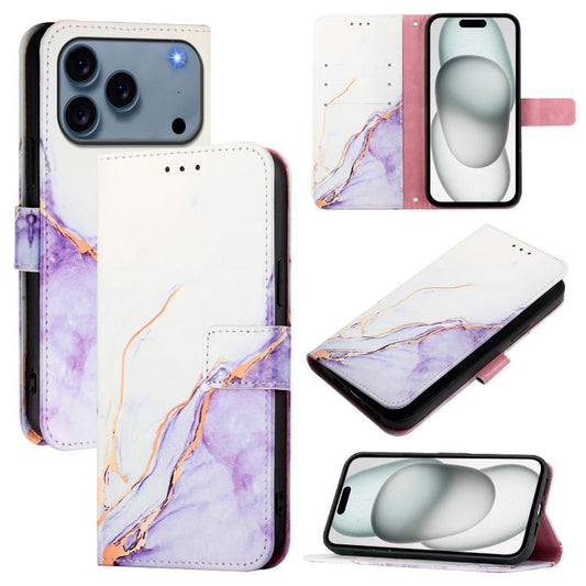 PT003 Marble Pattern Flip Leather Phone Case