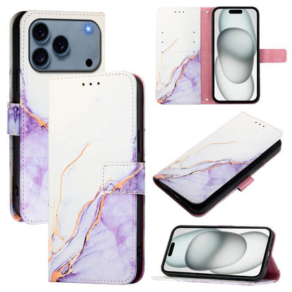 PT003 Marble Pattern Flip Leather Phone Case, For iPhone 17e / 16e, For iPhone 17 Pro Max, For iPhone 17 Pro, For iPhone 17