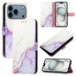 PT003 Marble Pattern Flip Leather Phone Case, For iPhone 17e / 16e, For iPhone 17 Pro Max, For iPhone 17 Pro, For iPhone 17