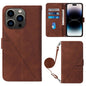 Crossbody 3D Embossed Flip Leather Phone Case, For iPhone 16, For iPhone 15 Pro Max, For iPhone 15 Pro, For iPhone 15 Plus