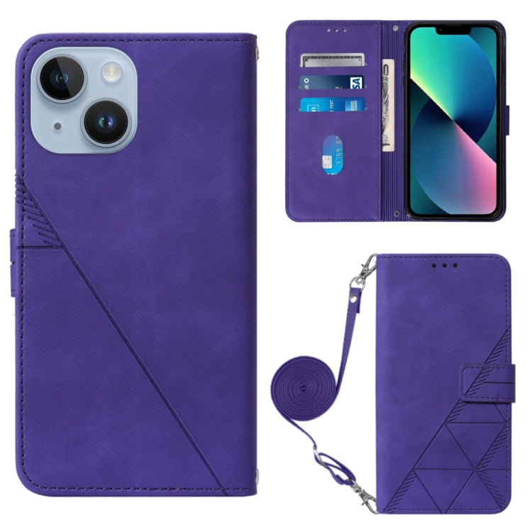 Crossbody 3D Embossed Flip Leather Phone Case, For iPhone 16, For iPhone 15 Pro Max, For iPhone 15 Pro, For iPhone 15 Plus