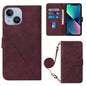 Crossbody 3D Embossed Flip Leather Phone Case, For iPhone 16, For iPhone 15 Pro Max, For iPhone 15 Pro, For iPhone 15 Plus