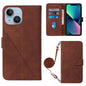 Crossbody 3D Embossed Flip Leather Phone Case, For iPhone 15, For iPod Touch 7 / 6 / 5
