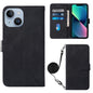 Crossbody 3D Embossed Flip Leather Phone Case, For iPhone 15, For iPod Touch 7 / 6 / 5