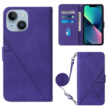 Crossbody 3D Embossed Flip Leather Phone Case, For iPhone 15, For iPod Touch 7 / 6 / 5