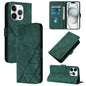 Crossbody 3D Embossed Flip Leather Phone Case, For iPhone Air, For iPhone 16 Pro Max, For iPhone 16 Pro, For iPhone 16 Plus