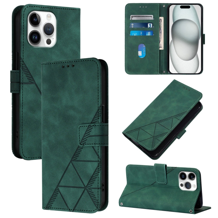 Crossbody 3D Embossed Flip Leather Phone Case, For iPhone Air, For iPhone 16 Pro Max, For iPhone 16 Pro, For iPhone 16 Plus