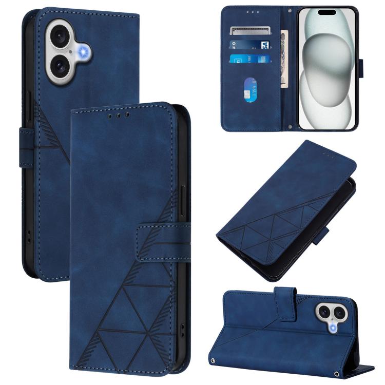 Crossbody 3D Embossed Flip Leather Phone Case