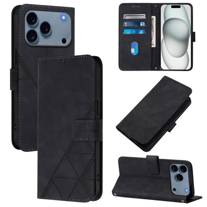 Crossbody 3D Embossed Flip Leather Phone Case