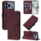 Crossbody 3D Embossed Flip Leather Phone Case