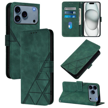 Crossbody 3D Embossed Flip Leather Phone Case