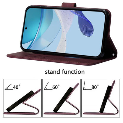 Crossbody 3D Embossed Flip Leather Phone Case, For iPhone Air, For iPhone 16 Pro Max, For iPhone 16 Pro, For iPhone 16 Plus