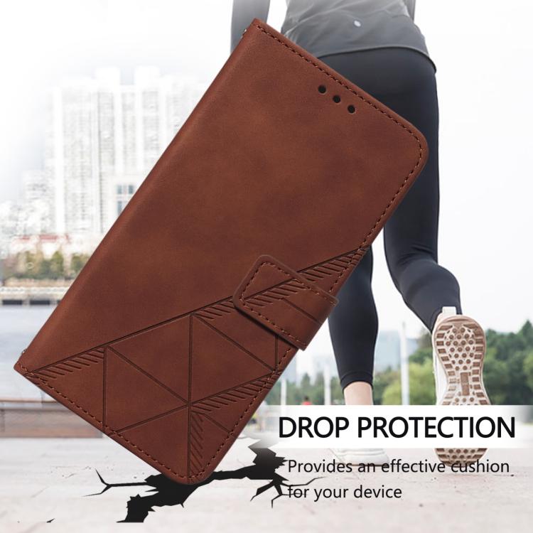 Crossbody 3D Embossed Flip Leather Phone Case, For iPhone Air, For iPhone 16 Pro Max, For iPhone 16 Pro, For iPhone 16 Plus