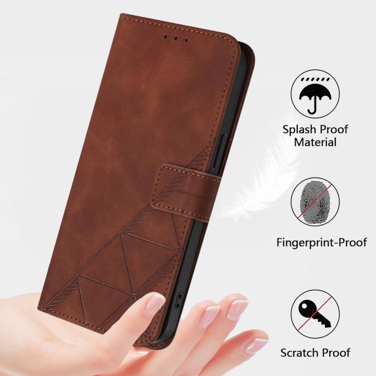 Crossbody 3D Embossed Flip Leather Phone Case, For iPhone Air, For iPhone 16 Pro Max, For iPhone 16 Pro, For iPhone 16 Plus