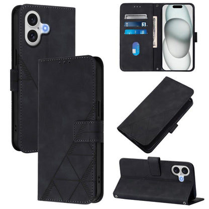 Crossbody 3D Embossed Flip Leather Phone Case