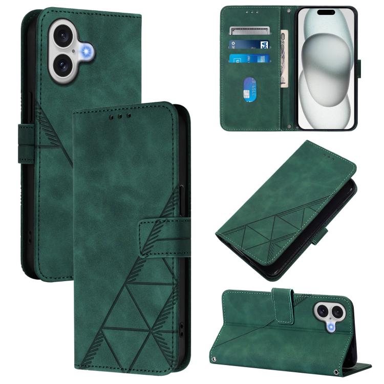 Crossbody 3D Embossed Flip Leather Phone Case