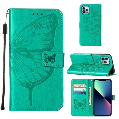 Embossed Butterfly Leather Phone Case