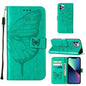 Embossed Butterfly Leather Phone Case