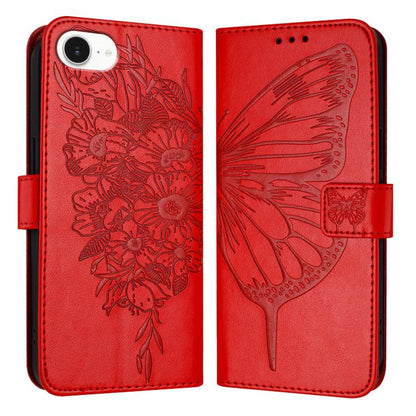 Embossed Butterfly Leather Phone Case, For iPhone 17e / 16e, For iPhone 17 Pro Max, For iPhone 17 Pro