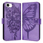 Embossed Butterfly Leather Phone Case, For iPhone 17e / 16e, For iPhone 17 Pro Max, For iPhone 17 Pro