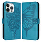 Embossed Butterfly Leather Phone Case, For iPhone 17, For iPhone Air, For iPhone 16 Pro Max