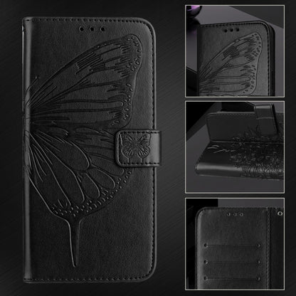 Embossed Butterfly Leather Phone Case