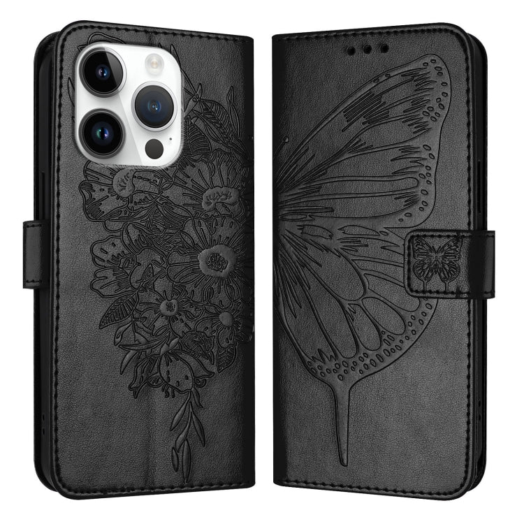 Embossed Butterfly Leather Phone Case