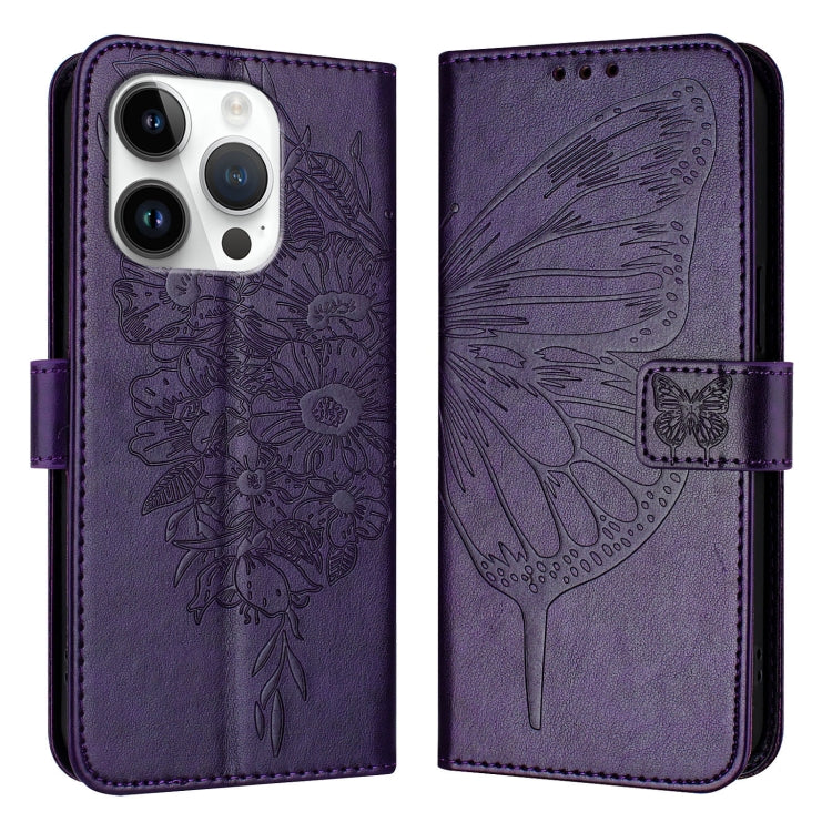 Embossed Butterfly Leather Phone Case