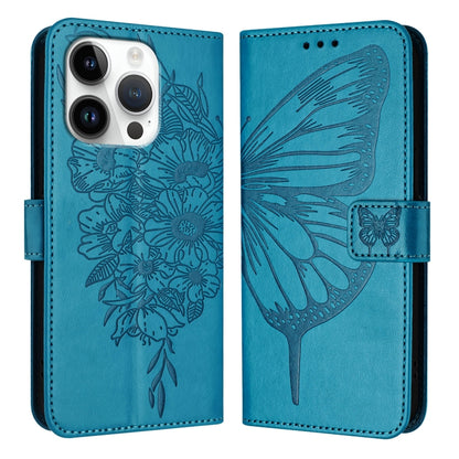Embossed Butterfly Leather Phone Case