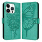 Embossed Butterfly Leather Phone Case