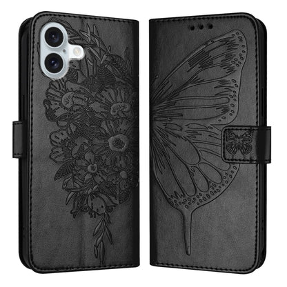 Embossed Butterfly Leather Phone Case