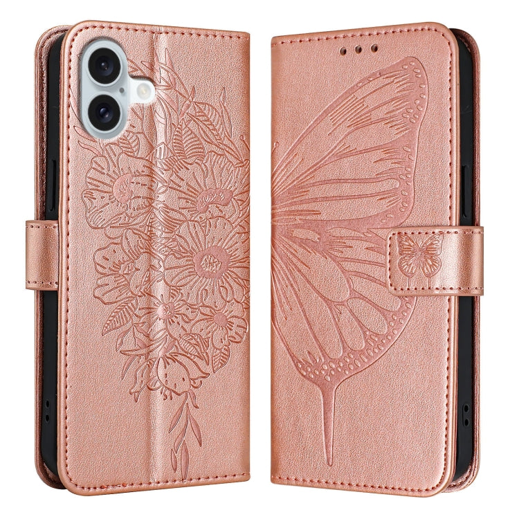 Embossed Butterfly Leather Phone Case