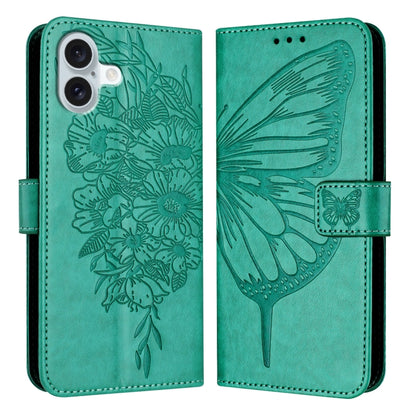 Embossed Butterfly Leather Phone Case