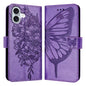 Embossed Butterfly Leather Phone Case