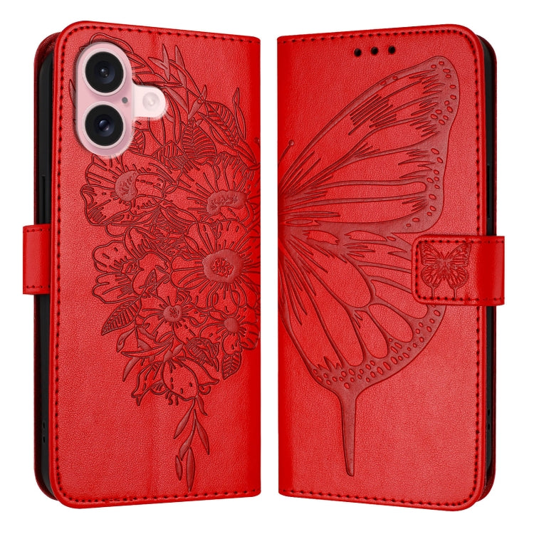 Embossed Butterfly Leather Phone Case