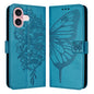 Embossed Butterfly Leather Phone Case