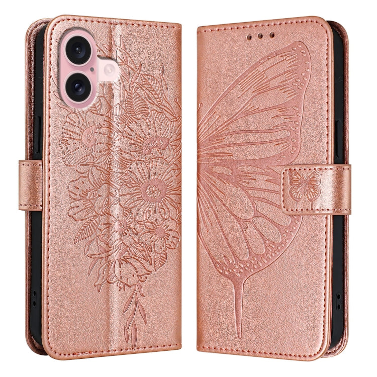 Embossed Butterfly Leather Phone Case