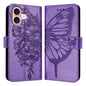 Embossed Butterfly Leather Phone Case