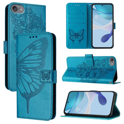 Embossed Butterfly Leather Phone Case