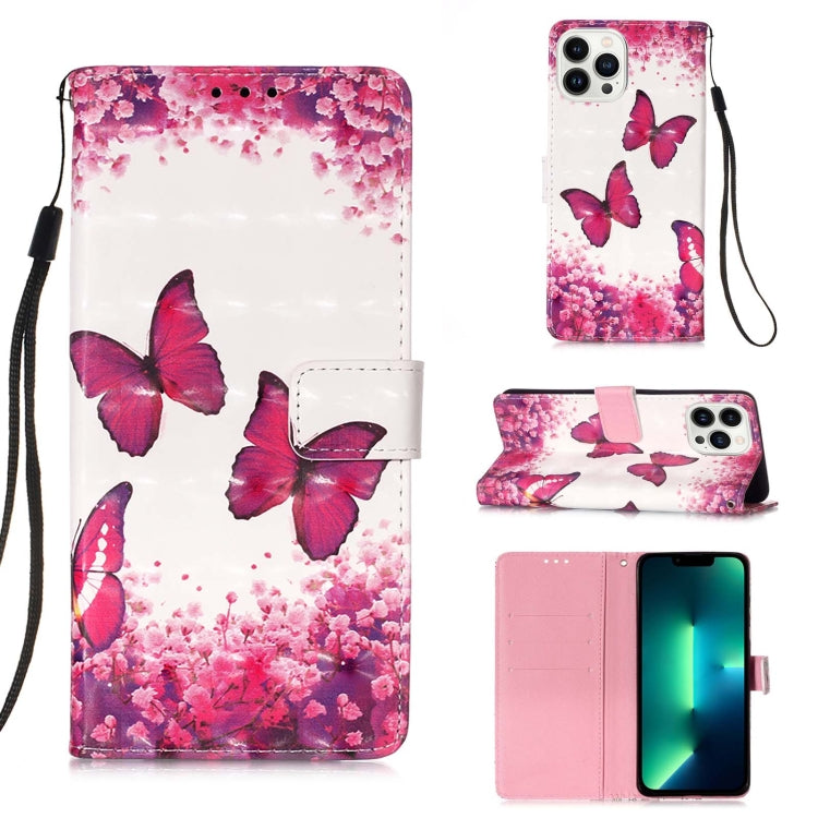 3D Painting Horizontal Flip Leather Phone Case