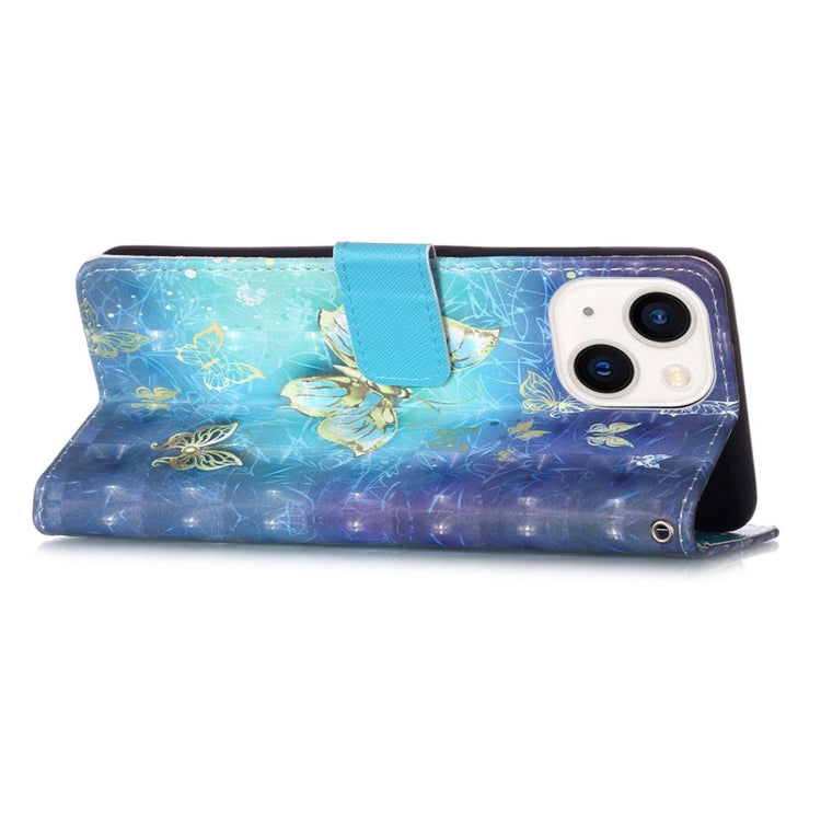 3D Painting Horizontal Flip Leather Phone Case